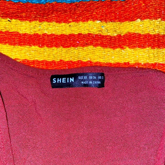 SHEIN Boho Wrap Crop Top XS - Picture 4 of 4